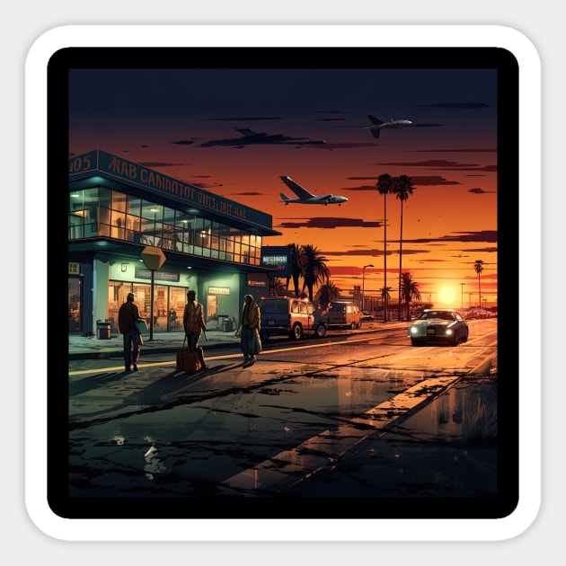 Airport in GTA San Andreas Soar Sticker by ComicsFactory